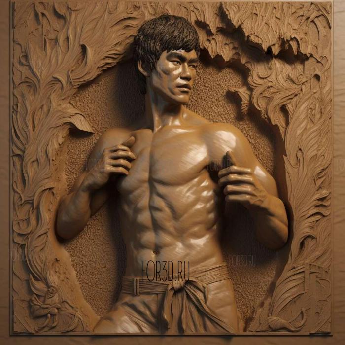 bruce lee 4 stl model for CNC